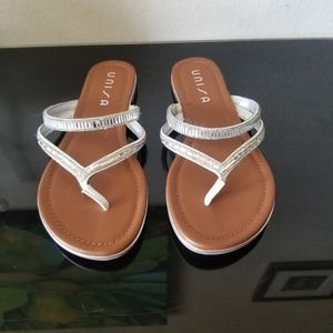 Unisa silver sparkle sandals